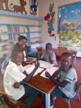 Homework clinic sessions with young students