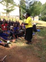 Gladys urge the learners to speak out against FGM