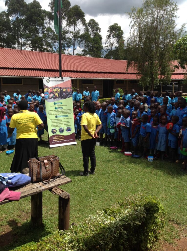 HFAW Staffs educating learners on FGM