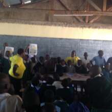 HFAW team educating learners on FGM impacts