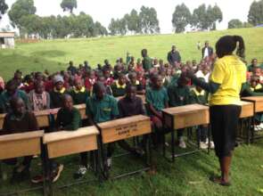 Joyce empowers the pupils on being anti-FGM agents