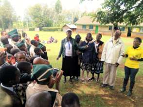 HFAW Acting CEO, Leah, addressing the students