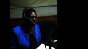 Dr. Grace Mose speaking during the show