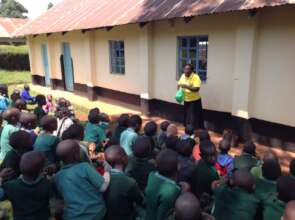 The pupils actively listening