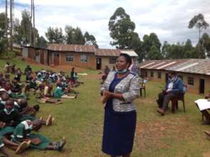 Welcoming remarks by headteacher at the Nyariacho