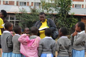 Small mentoring groups at Getri Primary school