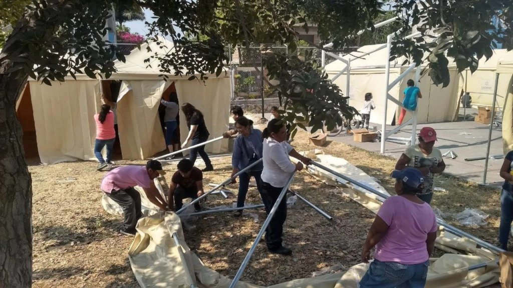 Constructing temporary classrooms