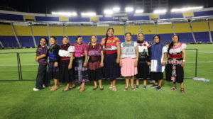 Artisans in the soccer field