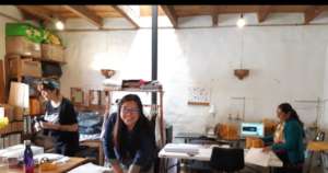 working at the office