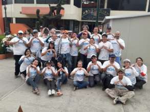 Volunteer on last construction at Estado de Mexico
