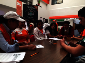 Training volunteers