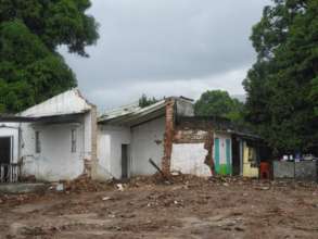Destroyed homes at Tonala, Chiapas