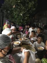 Street Solidarity Dinner at Christmas