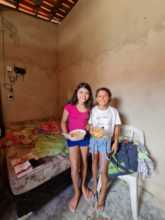 Girls With Their Meals Prepared & Donated by MSMC