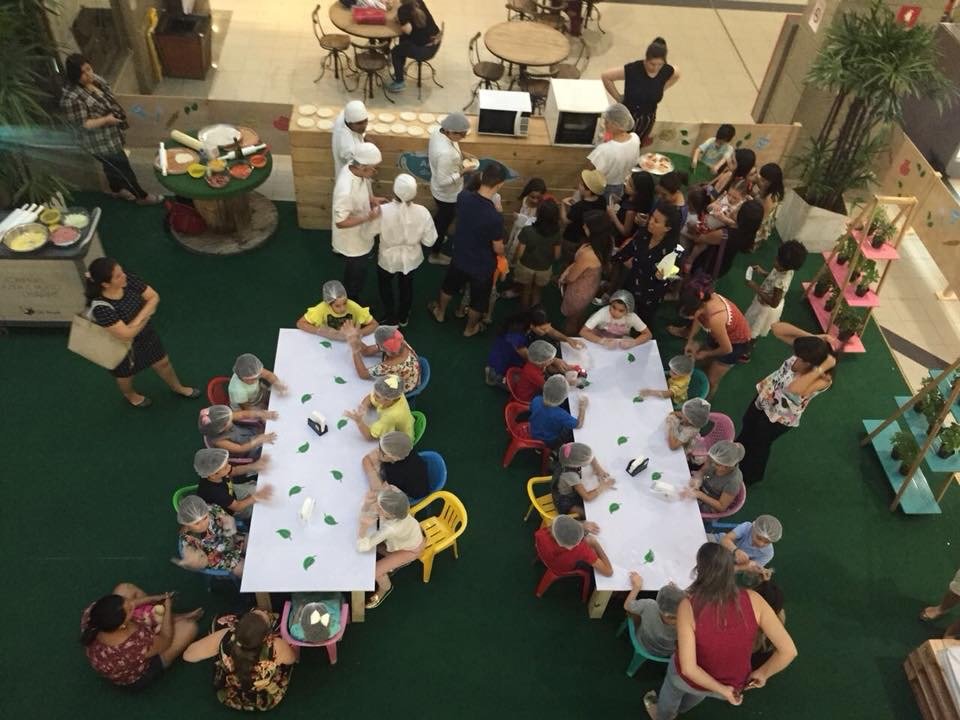 Kids and Culinary Students Ready to Have Fun