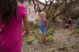 Clearing the way and discovering friends are safe!