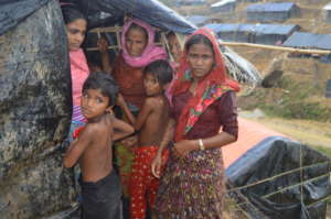Rohingya refugee family