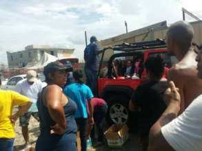 Distributing emergency relief items