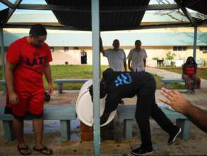 Installing water filters!