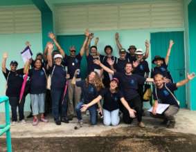 Volunteers gave water workshops in Barrio Real