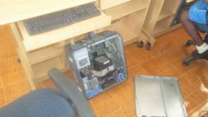 A FAWE Computer being repaired