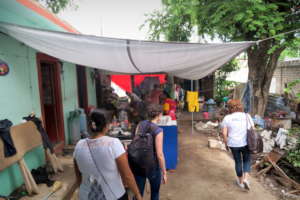 The team visits families to discuss needs, Ixtepec