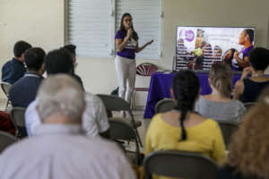 In October, donors visited the town of Loiza.