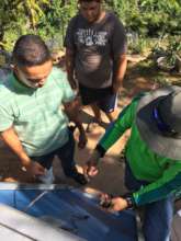 Solar panel installation at a home in Adjuntas, PR