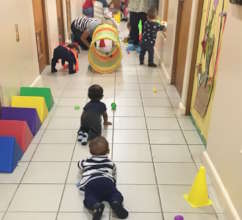 Kids from 2 months to 3 years received day care.