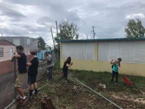 Communities came together to clear debris.