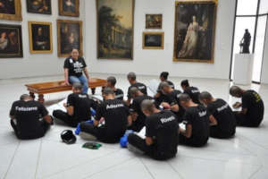 Art workshops were provided to various communities