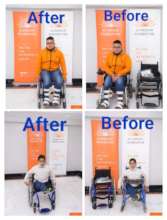 The receiving sessions of customized wheelchairs