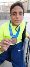 AbdulRahman after winning bronze medal
