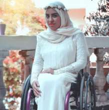 1st model on wheelchair