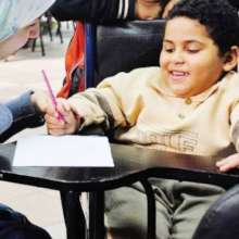 Mahmoud is active kid