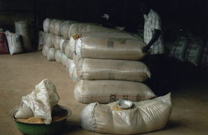 Storage of the raw rice