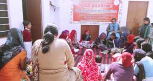 Women learning Garment Making