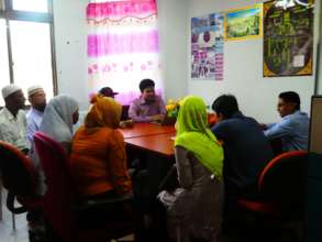 Meeting at the Rohingya Center