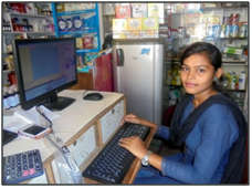 Kabita is in her office