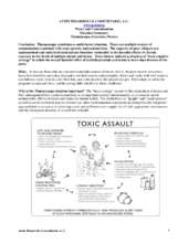 Background on water situation TLA and toxicity (PDF)