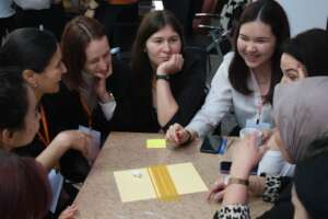 Participants were given group tasks to complete...