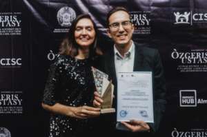 Arman & Angela with Salem's recent award