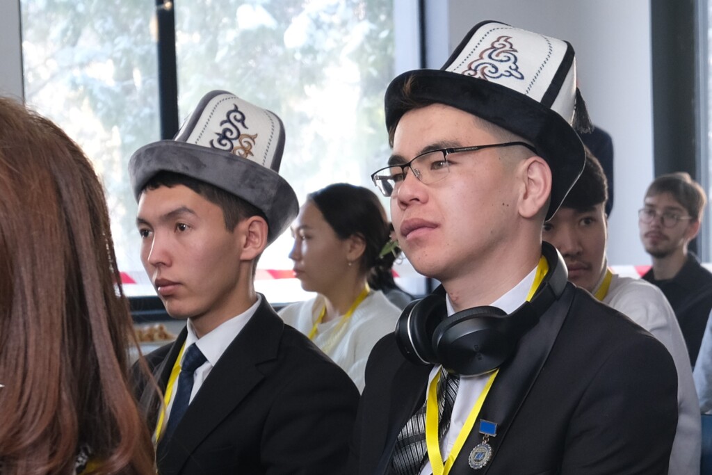 Some from Kyrgyzstan in traditional national atire