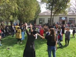 Having fun at Nauryz, the Kazakh New Year in March