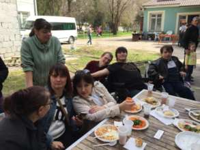 The World Without Limits club enjoying Nauryz