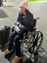 Zhanat, another grateful recipient of a wheelchair