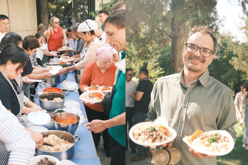 The centrepiece of the event was of course food!