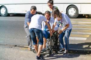 Just getting over the road can be a big challenge