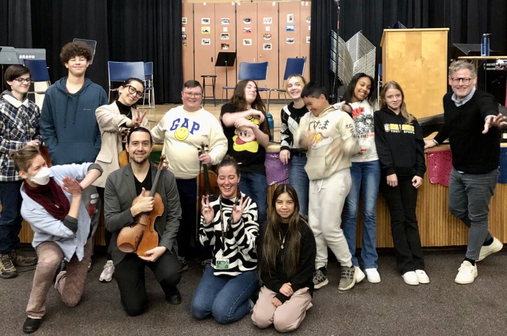 Catalyst Quartet visiting BRAVO Youth Orchestras