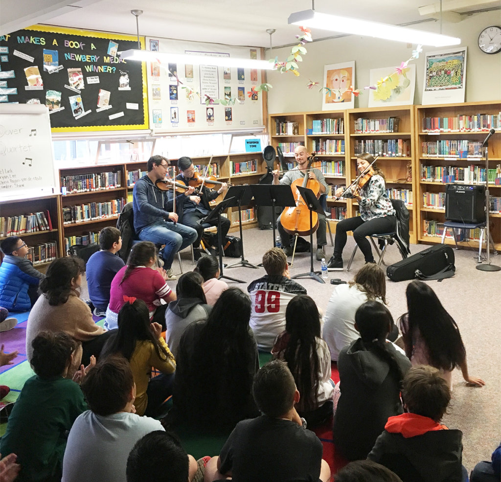 Artists-in-Residence Dover Quartet at Ventura Park